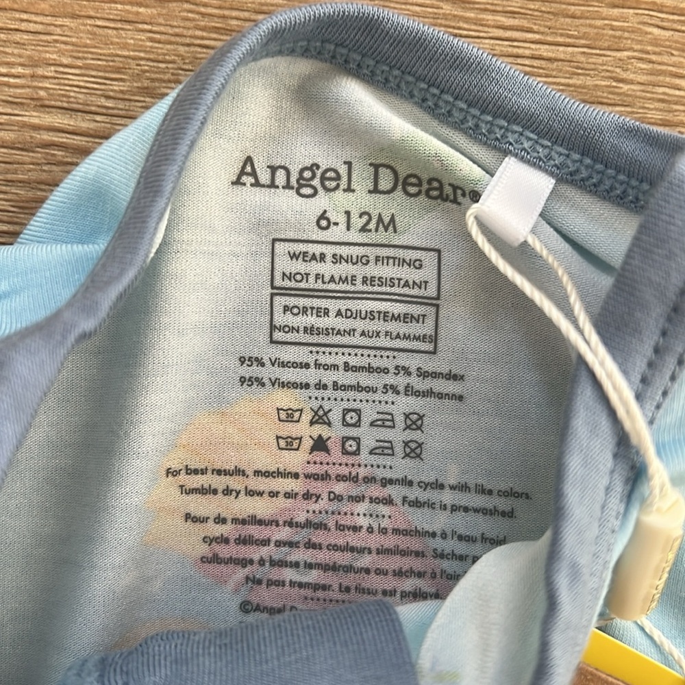 Angel Dear Baby Boy Bamboo Coverall Romper 0-3 months Fast Food Americana 4th - Picture 4 of 5